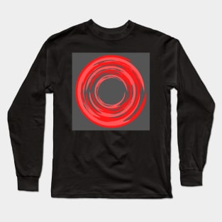 Fire red patterns Long Sleeve T-Shirt